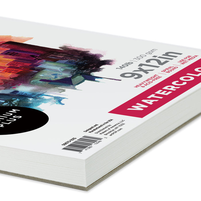 artPOP! Watercolor Pad - 9" x 12", 30 sheets, corner of pad