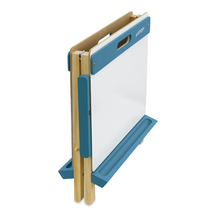 artPOP! Kids 3-in-1 Tabletop Easel - Ocean Blue, easel closed