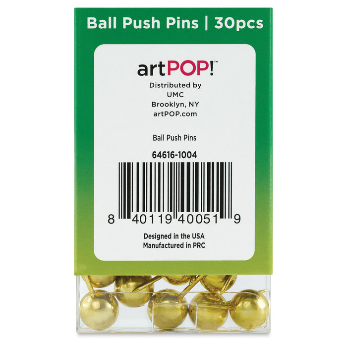 artPOP! Ball Push Pins (Back of package)