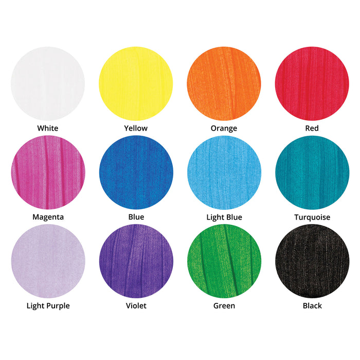 artPOP! Kids Tempera Paint Set - Set of 12 (Swatches of colors inside set)