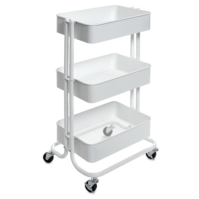 artPOP! 3-Tier Rolling Cart - White