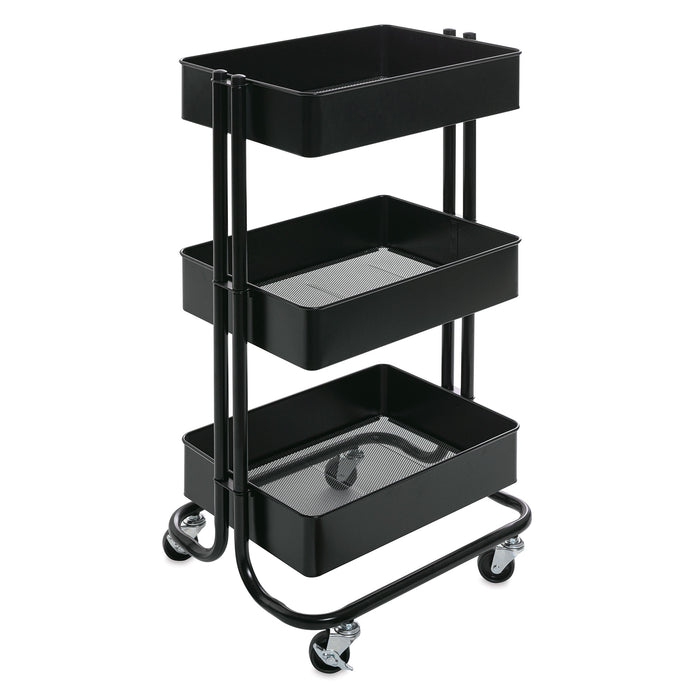 artPOP! 3-Tier Rolling Cart - Black