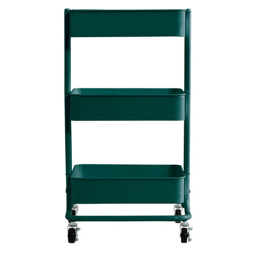 artPOP! 3-Tier Rolling Cart - Green (Front of cart) View 2