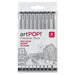 artPOP! Fineliner Pens - Set of 9, Assorted Sizes, front of packaging