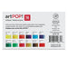 artPOP! Watercolor Half Pan Sets - Set of 12, Half Pans (Back of packaging)