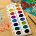 artPOP! Oval Watercolor Pan Set - Set of 16, Assorted Colors, open set on desk