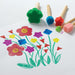 Foam Brushes (Brushes next to flower artwork)