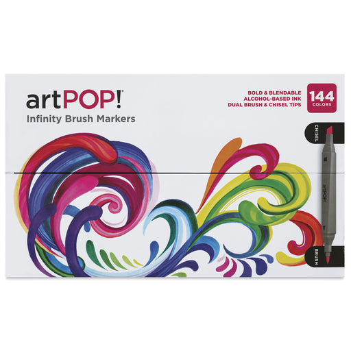 artPOP! Infinity Brush Marker Set - Set of 144, Assorted, front of packaging View 2