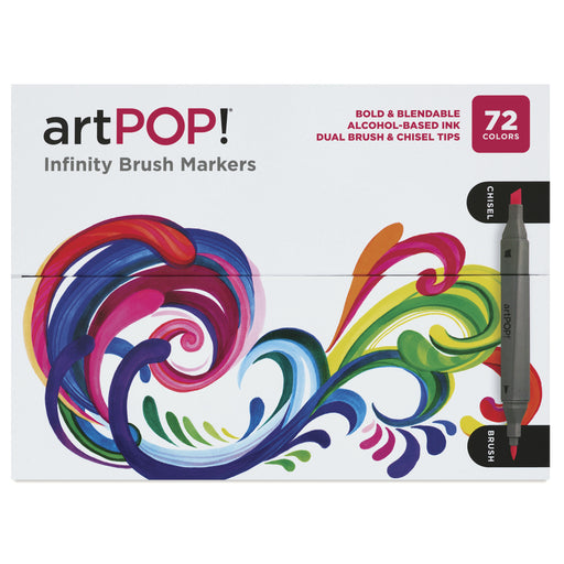 artPOP! Infinity Brush Marker Set - Set of 72, Assorted, front of packaging View 2