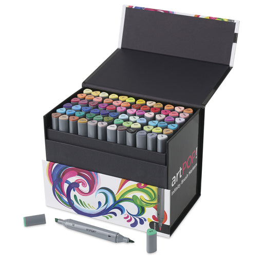 artPOP! Infinity Brush Marker Set - Set of 72, Assorted, single marker out of packaging View 1