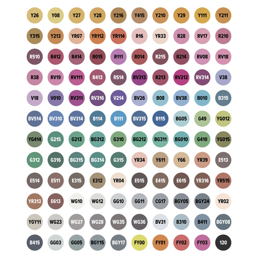 artPOP! Chisel and Brush Dual Tip Alcohol Marker Set - Set of 121, Assorted, color-codes on caps View 2