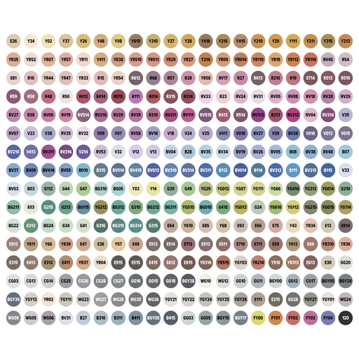 artPOP! Chisel and Brush Dual Tip Alcohol Markers, color-codes on caps View 2