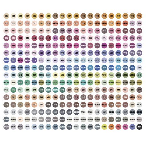 artPOP! Chisel and Fine Dual Tip Alcohol Marker Set - Set of 321, Assorted, color-codes on caps View 2