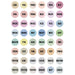 artPOP! Chisel and Fine Dual Tip Alcohol Marker Set - Set of 49, Pastel, color-codes on caps