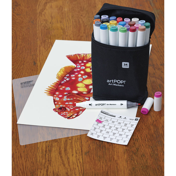 artPOP! Chisel and Fine Dual Tip Alcohol Marker Set - Set of 25, Assorted