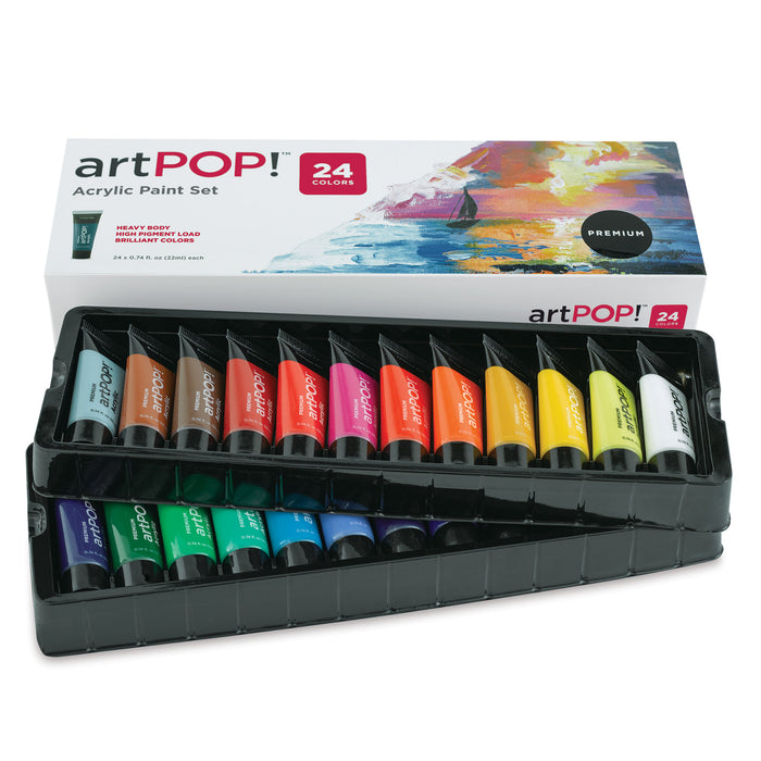 artPOP! Heavy Body Acrylic Set - Set of 24, 22 ml Tubes (Set in packaging)