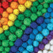 Tinsel Pom Poms (Close-up of rainbow pom pom colors)