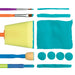 Craft Brush Assorted Set (Lines painted with five assorted brushes)